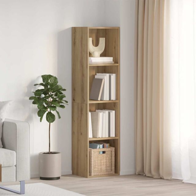 Berkfield Home Book Cabinet/TV Cabinet Artisan Oak 36x30x143cm Engineered Wood in Brown - Size: 36 x 30 x 143 cm - image 1