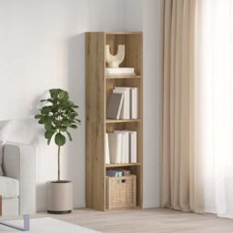 Berkfield Home Book Cabinet/TV Cabinet Artisan Oak 36x30x143cm Engineered Wood in Brown - Size: 36 x 30 x 143 cm - thumbnail 1