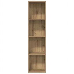 Berkfield Home Book Cabinet/TV Cabinet Artisan Oak 36x30x143cm Engineered Wood in Brown - Size: 36 x 30 x 143 cm - thumbnail 5