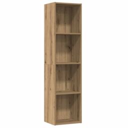 Berkfield Home Book Cabinet/TV Cabinet Artisan Oak 36x30x143cm Engineered Wood in Brown - Size: 36 x 30 x 143 cm - thumbnail 2