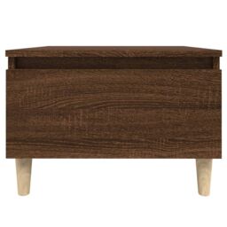 Berkfield Home Side Table Brown Oak 50x46x35 cm Engineered Wood - Size: 50 x 46 x 35 cm - thumbnail 6