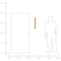 Wyld and Coco Outdoor LED Wall Light Gold 60 cm - Steel Frame with Acrylic Diffuser - thumbnail 6