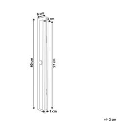 Wyld and Coco Outdoor LED Wall Light Gold 60 cm - Steel Frame with Acrylic Diffuser - thumbnail 3