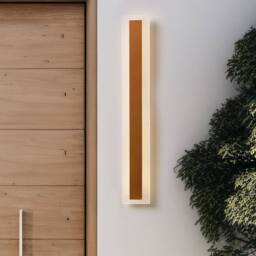 Wyld and Coco Outdoor LED Wall Light Gold 60 cm - Steel Frame with Acrylic Diffuser - thumbnail 1