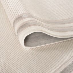 THE RUGS Carmel Bordered Area Rug Runner Soft Pile Living Room Bedroom in Grey - Size: 80 cm x 150 cm - thumbnail 3