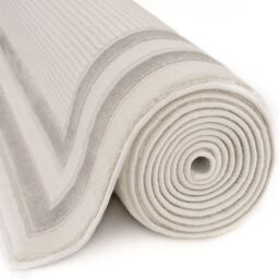 THE RUGS Carmel Bordered Area Rug Runner Soft Pile Living Room Bedroom in Grey - Size: 80 cm x 150 cm - thumbnail 5