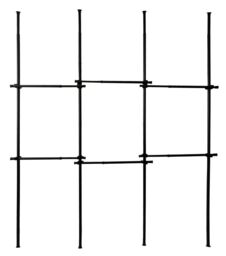 House of Home Telescopic Clothes Rail Triple Wardrobe Hanging Rack Adjustable Storage Black - thumbnail 3