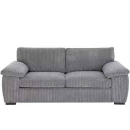 Bliss Furniture Jumbo Cord Fabric 2 Seater Sofa for Small Spaces in Grey - Size: 2 Person - thumbnail 1