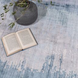 The Rug Shop UK Aqua Modern Easy to clean Hand Made Abstract Area Rug - Size: 200 cm x 290 cm - thumbnail 2