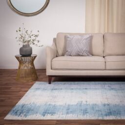 The Rug Shop UK Aqua Modern Easy to clean Hand Made Abstract Area Rug - Size: 200 cm x 290 cm - thumbnail 1