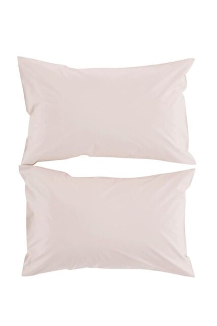 CHRISTY Pure Cotton Percale Standard Pillowcase Pair in Pink - image 1