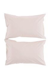 CHRISTY Pure Cotton Percale Standard Pillowcase Pair in Pink - thumbnail 1