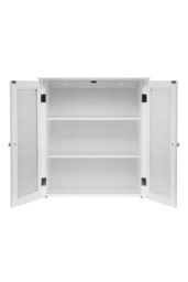 Teamson Home Bathroom Connor Wall Cabinet With 2 Glass Doors White - thumbnail 5