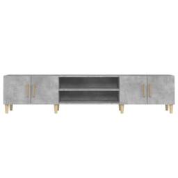 Berkfield Home TV Cabinet Concrete Grey 180x31.5x40 cm Engineered Wood - thumbnail 6