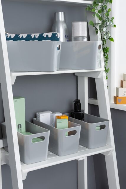 Wham Plastic Studio Basket 6.01 Rectangular in Grey - image 1