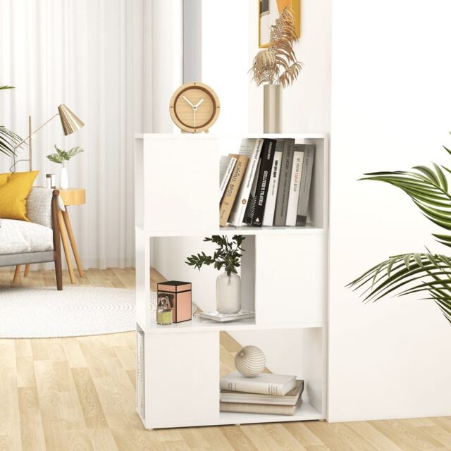 Berkfield Home Book Cabinet Room Divider White 60x24x94 cm Engineered Wood - Size: 60 x 24 x 94 cm - image 1