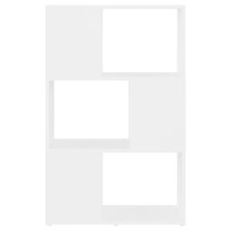 Berkfield Home Book Cabinet Room Divider White 60x24x94 cm Engineered Wood - Size: 60 x 24 x 94 cm - thumbnail 5
