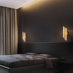 Goeco Indoor LED Wall Light, 16 W Modern Tri-Colour Wall Light, Gold - thumbnail 8