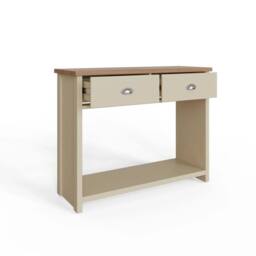 FORGEVIO Console Table Storage 2 Drawers Entryway Living Bedroom - thumbnail 4