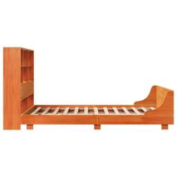 Berkfield Home Bed Frame without Mattress Wax Brown 140x190 cm Solid Wood Pine - thumbnail 7