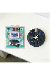 KDMD 5m USB RGB LED Strip Waterproof Adhesive with IR Remote in Black - thumbnail 5
