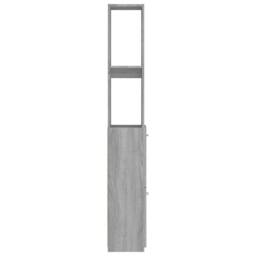 Berkfield Home Bathroom Cabinet Grey Sonoma 25x26.5x170 cm Engineered Wood - thumbnail 6