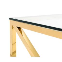 Cheshire Monaco Coffee Table in Glass & Gold - thumbnail 4