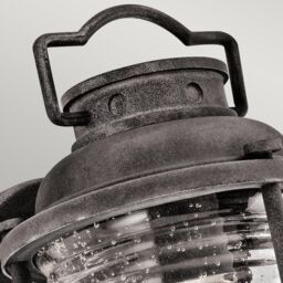 Netlighting Ashland Bay 1 Light Small Outdoor Wall Lantern Zinc IP44 E27 in Grey - thumbnail 3