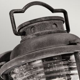 Netlighting Ashland Bay 1 Light Small Outdoor Wall Lantern Zinc IP44 E27 in Grey - thumbnail 4