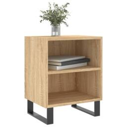 Berkfield Home Bedside Cabinets 2 pcs Sonoma Oak 40x30x50 cm Engineered Wood in Brown - Size: 40 x 30 x 50 cm - thumbnail 3