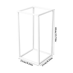 Garden Sanctuary Metal Flower Stand Wedding Centrepieces in White - thumbnail 3
