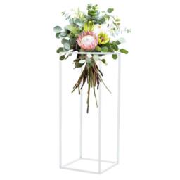 Garden Sanctuary Metal Flower Stand Wedding Centrepieces in White - thumbnail 2