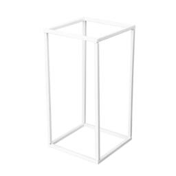 Garden Sanctuary Metal Flower Stand Wedding Centrepieces in White - thumbnail 4