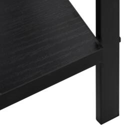 Berkfield Home Decorative 4-Layer Book Shelf Black 60x27.6x124.5 cm Engineered Wood - thumbnail 6