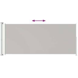 Berkfield Home Patio Retractable Side Awning 180x500 cm Cream in Beige - thumbnail 3