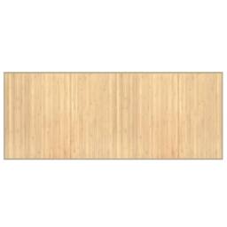 Berkfield Home Rug Rectangular Light Natural80x200 cm Bamboo in Beige - Size: Medium