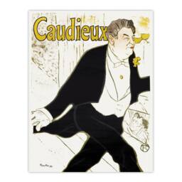 "Artery8 Caudieux Artist Portrait Vintage Wall Art Print Toulouse Lautrec in White - Size: W18"" x H24""" - thumbnail 1