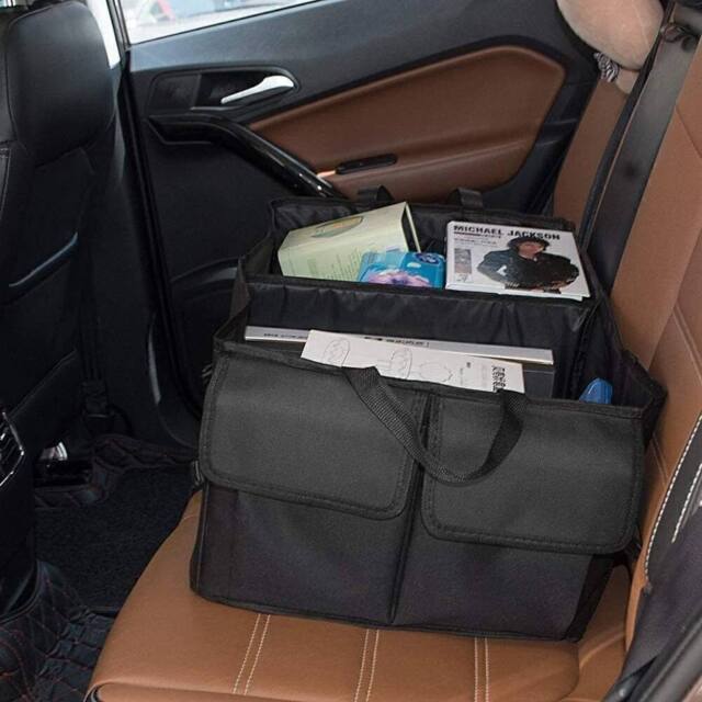 VOGREX Car Boot Organiser Foldable Portable Tidy Car Storage Organiser in Black - image 1