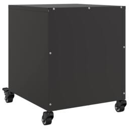 Berkfield Home Bedside Cabinet Black 36x39x43.5 cm Steel - thumbnail 8