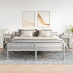 Berkfield Home Bedside Cabinets with Drawer 2 pcs Grey Sonoma 35x34x66.5 cm - thumbnail 3