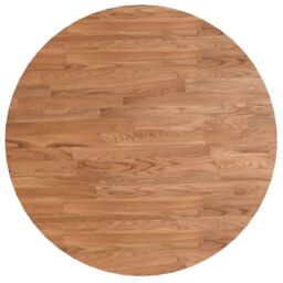 Berkfield Home Round Table Top Light Brown √ò60x1.5 cm Treated Solid Wood Oak - Size: 60x1.5 cm - thumbnail 2