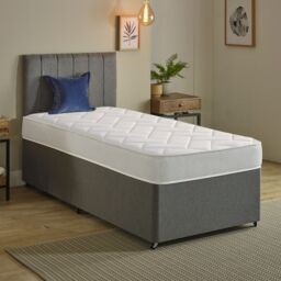 Starlight Beds Hybrid Spring & Memory Foam Mattress Soft Firmness Durable Surface in White - Size: King