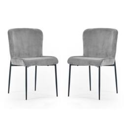 Cheshire Thornbury Elegant Grey Dining Chairs - Set of 2 - thumbnail 1