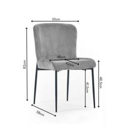 Cheshire Thornbury Elegant Grey Dining Chairs - Set of 2 - thumbnail 5