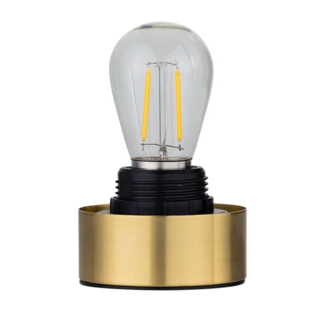 First Choice Lighting Porter - Satin Brass Battery Operated Lamp Base Only in Gold - image 1
