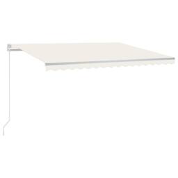 Berkfield Home Manual Retractable Awning 450x300 cm Cream - thumbnail 2