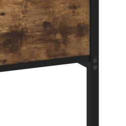 Berkfield Home Metal Bed Frame without Mattress Smoked Oak 90x190 cm Single in Brown - thumbnail 8