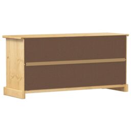 Berkfield Home Shoe Cabinet Corona 99x32x47 cm Solid Wood Pine in Brown - Size: 99 x 32 x 47 cm - thumbnail 6