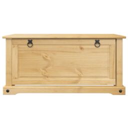 Berkfield Home Shoe Cabinet Corona 99x32x47 cm Solid Wood Pine in Brown - Size: 99 x 32 x 47 cm - thumbnail 4