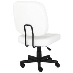 FORGEVIO Swivel PU Leather Home Office Computer Desk Chair for Study WHITE - thumbnail 5